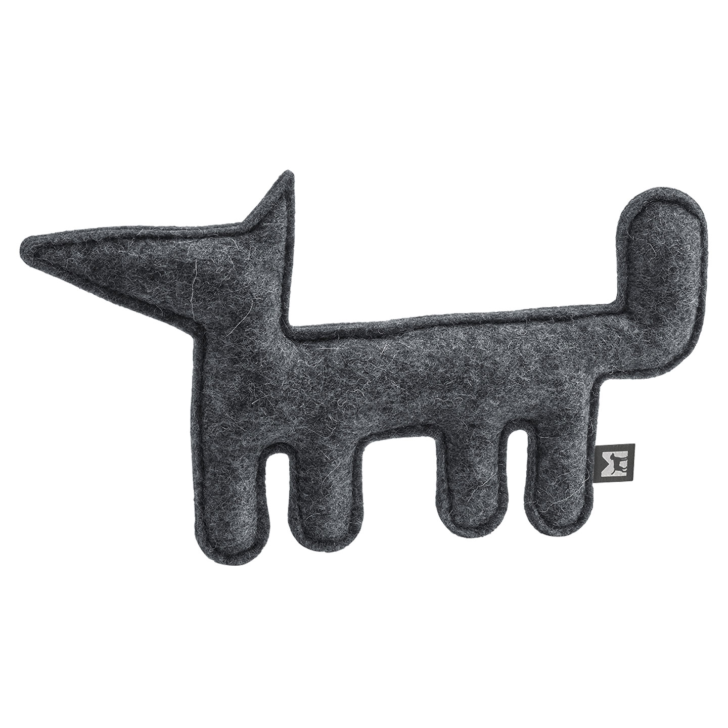 MiaCara - Bosco Hundespielzeug Fuchs - anthrazit/Stoff 100% Filz/LxBxH 28x15x2cm von MiaCara