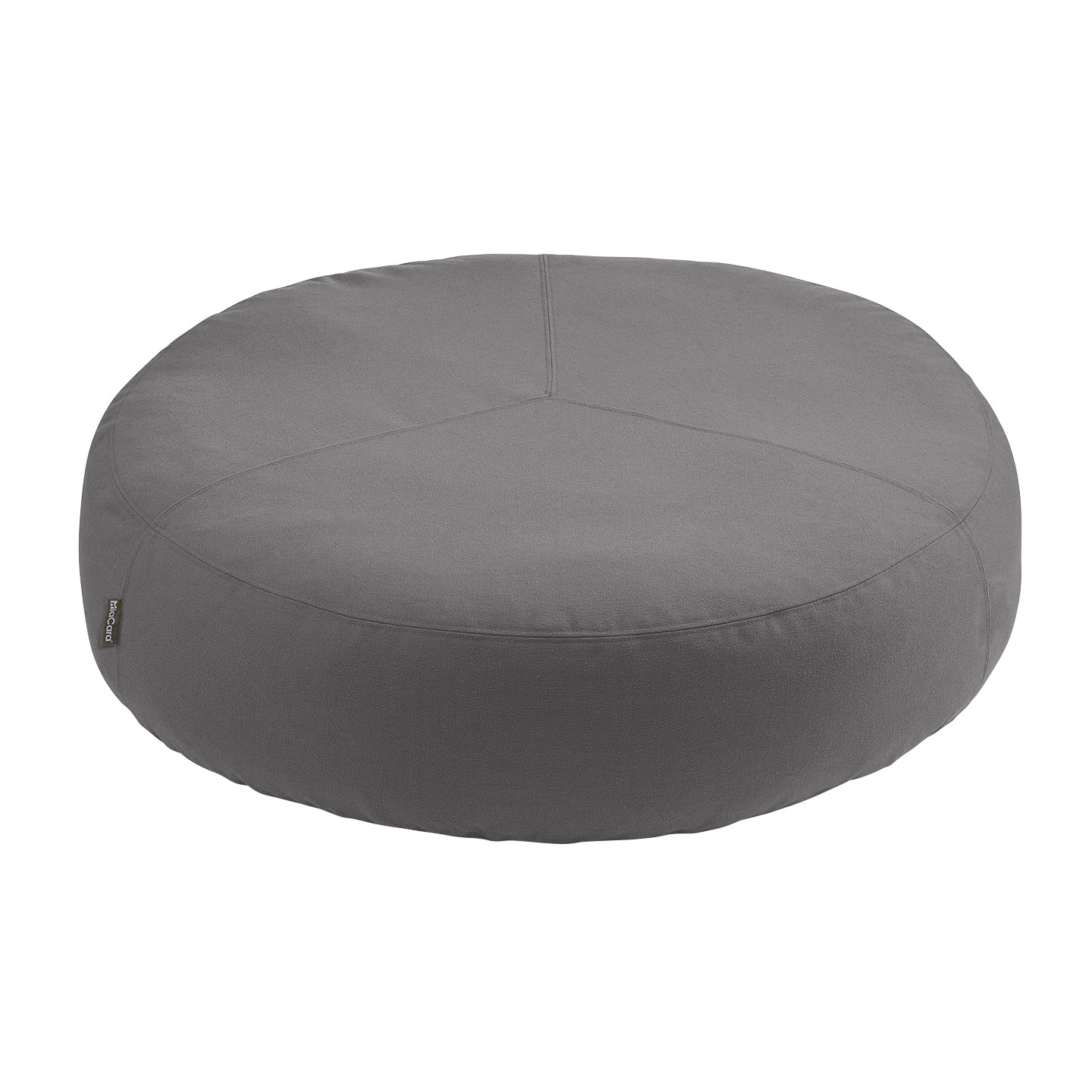 MiaCara - Stella Hunde-Pouf ML - schiefer/Bezug Trevira CS 100% Polyester/Füllung 100% Polyurethan/H x Ø 23x90cm von MiaCara