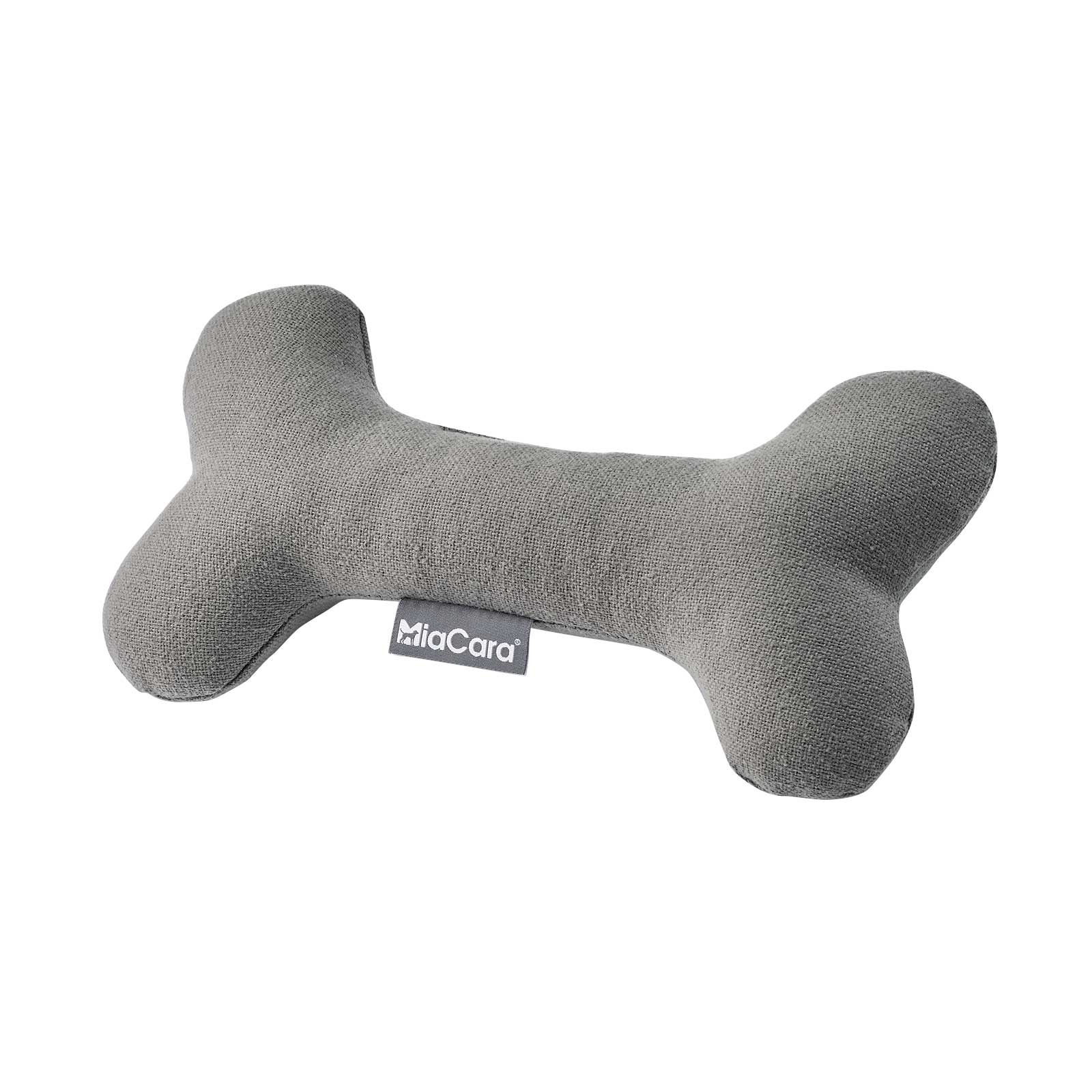 MiaCara - Stella Hundespielzeug Knochen - taupe/Stoff Trevira CS 100% Polyester/LxBxH 27x13x5cm von MiaCara