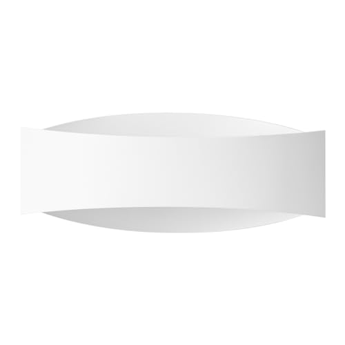 MiaLux Wandbeleuchtung CALISTO LED 3000K - Moderne Weiße Wandlampe – Wandlampe Innen – G9-Fassung - Glühbirne Enthalten – Wandleuchte Innen – 12x30x12 cm von MiaLux