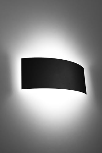 MiaLux Wandbeleuchtung CHAPURI LED 3000K – Moderne Wandleuchte aus Stahl – Wandlampe Innen – G9-Fassung – Glühbirne Enthalten – Wandleuchte Innen – Schwarze von MiaLux