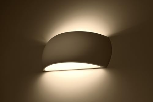 MiaLux Wandbeleuchtung CHULIHAN LED 3000K – Elegante Wandleuchte aus Keramik – Wandlampe Innen – G9-Fassung - Glühbirne Enthalten – Wandleuchte Innen – 32x9x14 cm, Weiß MiaLux Wandbeleuchtung CHULIHAN LED 3000K – Elegante Wandleuchte aus Keramik – Wandlampe Innen – G9-Fassung - Glühbirne Enthalten – Wandleuchte Innen – 32x9x14 cm, Weiß von MiaLux