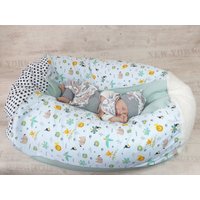Kinder Sitzsack, Stabilisierungs Kissen Dschungeltiere Stoffwahl Von Atelier Miamia von MiaMiaAtelier