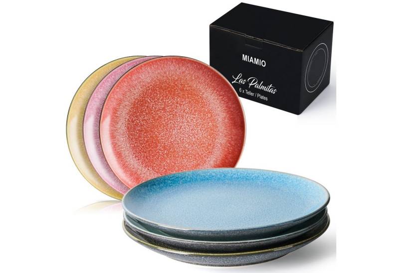 MiaMio Teller-Set Teller Set 6 Personen - Las Palmitas Kollektion von MiaMio