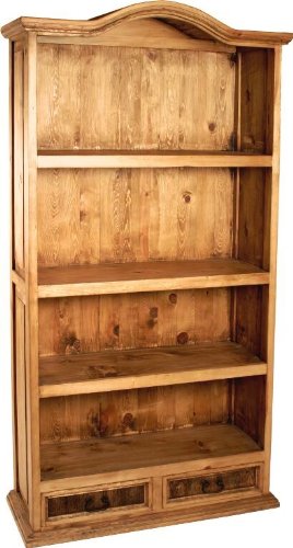 MiaMöbel Bücherregal Mexico Möbel 107x190x44 cm Landhausstil Massivholz Pinie Honig von MiaMöbel