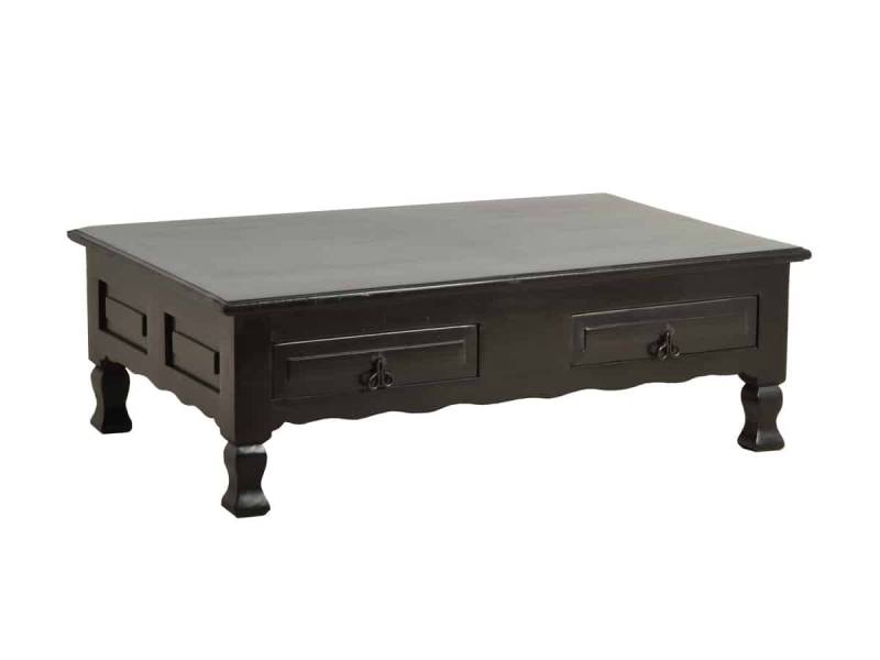 MiaMöbel Couchtisch Mexico, aus massivem Pinienholz Dunkelbraun von MiaMöbel