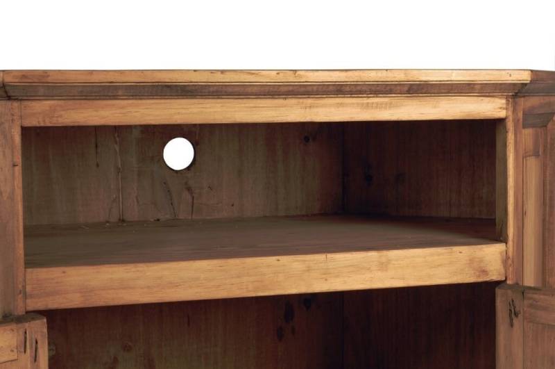 MiaMöbel Eckkommode Mexico, aus massivem Pinienholz Honig von MiaMöbel