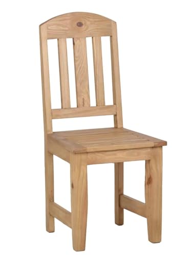 MiaMöbel Esszimmerstuhl Mexico Möbel 45x100x45 cm Landhausstil Massivholz Pinie Honig von MiaMöbel