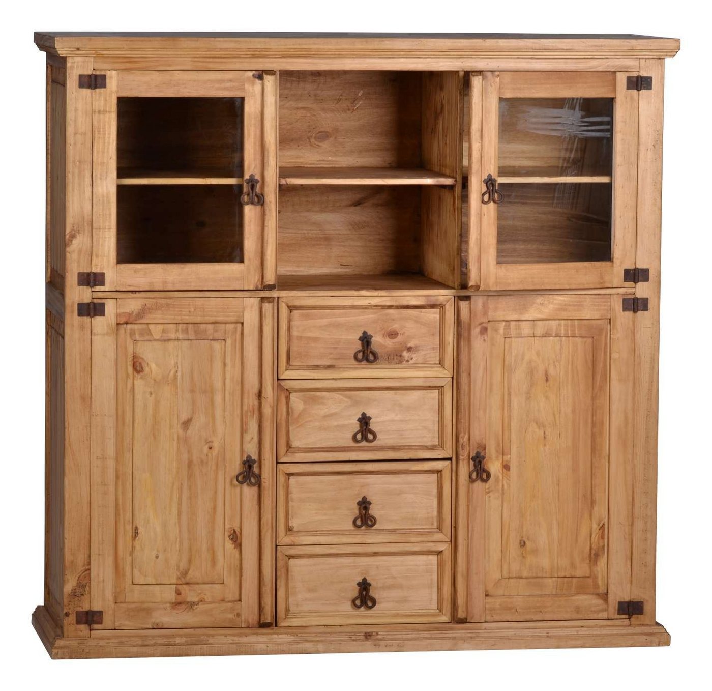 MiaMöbel Highboard Mexico, aus massivem Pinienholz Honig MiaMöbel Highboard Mexico, aus massivem Pinienholz Honig von MiaMöbel