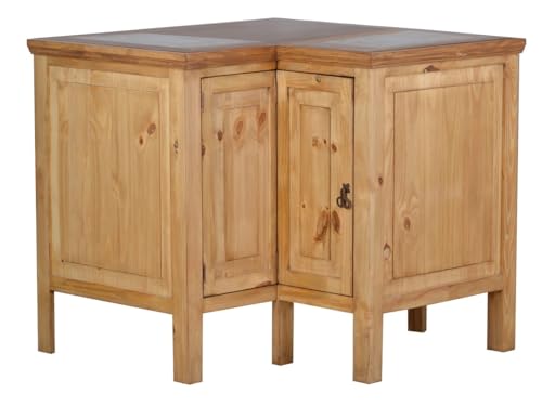MiaMöbel Küchenmodul Mexico Möbel 100x91x100 cm Landhausstil Massivholz Pinie Honig von MiaMöbel