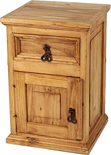 MiaMöbel Nachttisch Mexico Möbel 40x59x38 cm Landhausstil Massivholz Pinie Honig MiaMöbel Nachttisch Mexico Möbel 40x59x38 cm Landhausstil Massivholz Pinie Honig von MiaMöbel