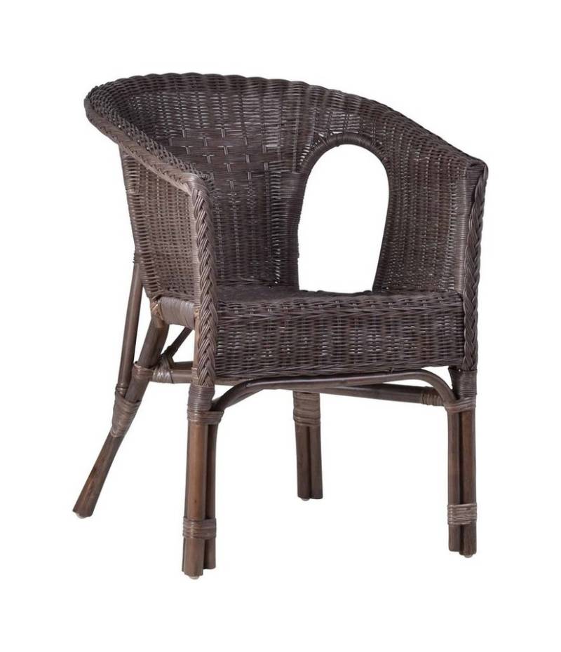 MiaMöbel Rattanstuhl Rattan, aus Rattangeflecht Braun von MiaMöbel
