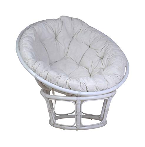 MiaMöbel Sessel 'Papasan' weiß, Ø 100 cm von MiaMöbel