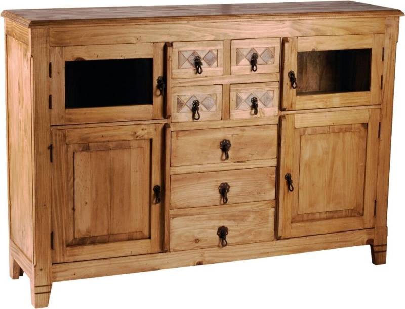 MiaMöbel Sideboard Mexico, aus massivem Pinienholz Honig von MiaMöbel