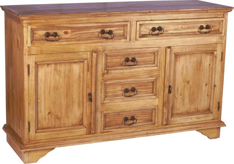 MiaMöbel Sideboard Mexico, aus massivem Pinienholz Honig von MiaMöbel