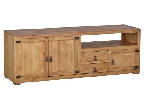 MiaMöbel TV-Kommode Mexico Möbel 165x58x45 cm Landhausstil Massivholz Pinie Honig MiaMöbel TV-Kommode Mexico Möbel 165x58x45 cm Landhausstil Massivholz Pinie Honig von MiaMöbel
