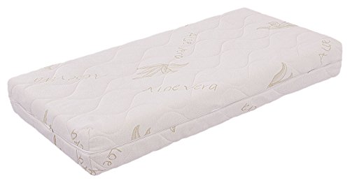 miasuite i sogni italiani Matratze für Wiege 50x125x12 cm - Medizinprodukt, Abziehbar, Aloe Vera | Lupin Baby von miasuite i sogni italiani