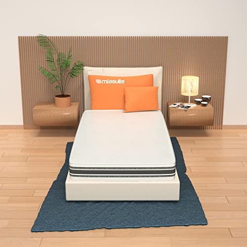 Miasuite – Matratze Memory Einzelbett 80 x 200 hoch 22 cm Orthopädisch mit Medizinprodukt, Platte aus Waterfoam 18 cm Bezug Silver Guard antiallergischen MILBEN von miasuite i sogni italiani