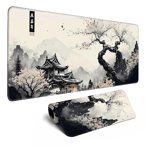 Japanische Schreibtischunterlage, Kirschblüte, großes Mauspad, Gaming-Mauspad, erweiterte XL-Tastaturmatte, Computer-Laptop-Maus, Desktop-Matte, 80 x 30 cm, Schreibtischdekoration Japanische Schreibtischunterlage, Kirschblüte, großes Mauspad, Gaming-Mauspad, erweiterte XL-Tastaturmatte, Computer-Laptop-Maus, Desktop-Matte, 80 x 30 cm, Schreibtischdekoration von MiaVibte