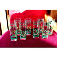 8 Limonadengläser, Bunte Wassergläser 70Er Jahre, Limoglas, Trinkgläser von MiabellaImPott