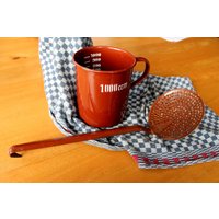 Schaumlöffel Und Messbecher, Braune Emaille, Alte Küchendeko, Shabbychic von MiabellaImPott