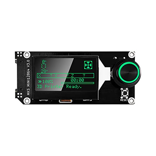 Mini 12864 V3.0 Für Smart LCD Display Mit Hintergrundbeleuchtung Für Firmware Robin Für NANOV2 V3 Klipper Marlin2.0 RobinE3-D Für MINI12864 V3 Display Bildschirm 3D Drucker Zubehör MINI12864 V3 von Miaelle