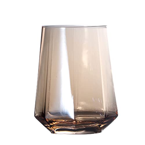 Transparente Glastasse Milchbecher Trinkbecher Kristall Achteckiges Glas Wasserbecher Glasmaterial 4 Farben Zur Auswahl Set Mit Weinbechern Aus Glas von Miaelle