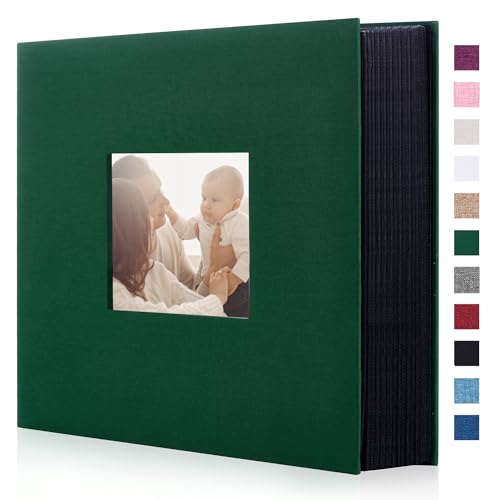 Miaikoe Fotoalbum, 15,2 x 10,2 cm, 1000 Taschen, Einsteckalbum, großes Fassungsvermögen, für Familienhochzeit, Jahrestag, Leinenalbum, Buch, für 1000 horizontale und vertikale 10 x 15 cm Fotos (1000 von Miaikoe