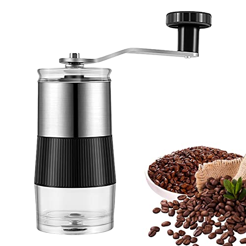 Miake Tragbare Kaffeemühle,Grat-Kaffeemühle | Manuelle Kaffeebohnenmühle, manuelle Grat-Handkaffeemühle, einzigartiges Geschenk, perfekt für Camping von Miake
