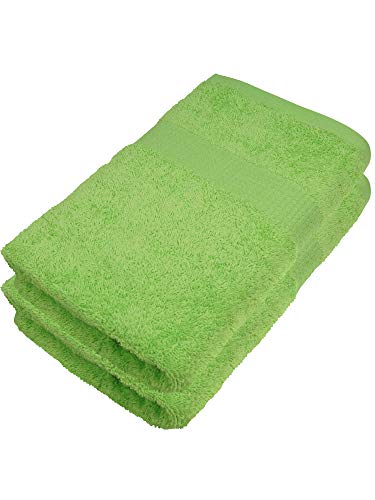 Miamar 2 er Set Saunatuch 80 x 200 cm weich saugstark in 15 Farben erhätlich 500g/m² 100% Baumwolle Öko-Tex Apfelgrün von Miamar