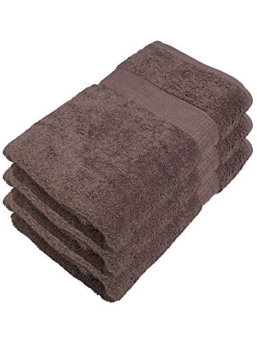Miamar 3 er Set Duschtuch 70 x 140 cm weich saugstark in 15 Farben erhätlich 500g/m² 100% Baumwolle Öko-Tex Walnuß von Miamar