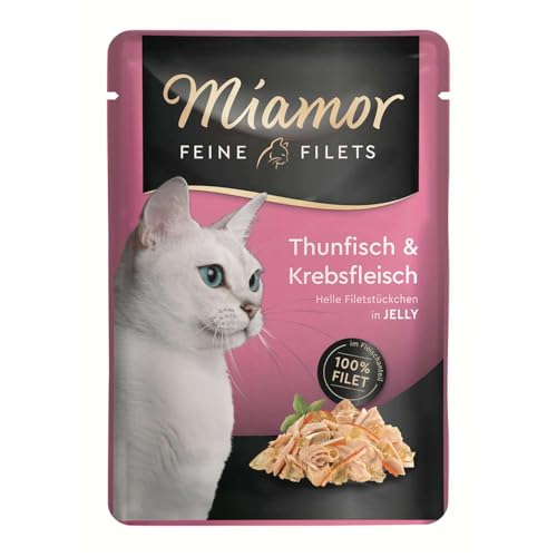 Miamor Feine Filets in Jelly Thun & Krebs 24x100g Miamor Feine Filets in Jelly Thun & Krebs 24x100g von Miamor