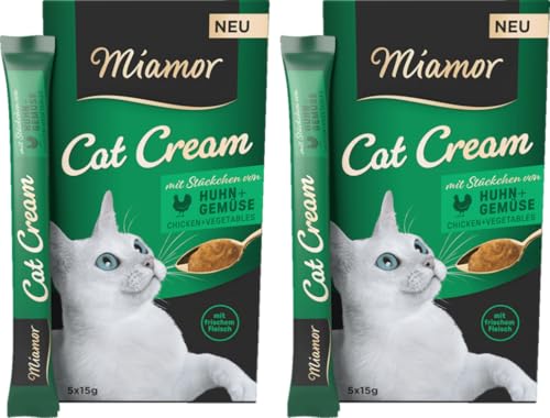 Miamor Cat Snack Cream Huhn & Gemüse | 2er Pack 6x15g + 1 Gratis-Sachet | Eine gesunde Belohnung ohne unnötige Zusatzstoffe | leckerer Schleck-Snack Miamor Cat Snack Cream Huhn & Gemüse | 2er Pack 6x15g + 1 Gratis-Sachet | Eine gesunde Belohnung ohne unnötige Zusatzstoffe | leckerer Schleck-Snack von Miamor