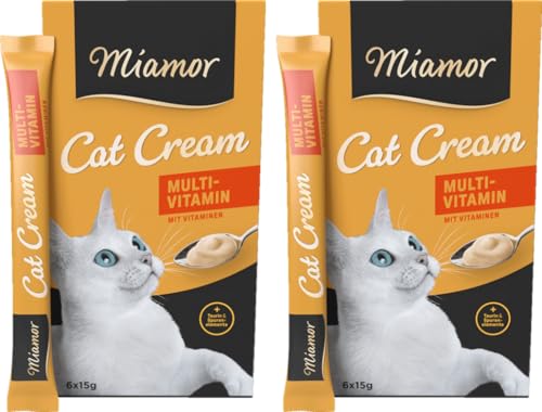 Miamor Cat Snack Cream Multi-Vitamin | 2er Pack 6x15g + 1 Gratis-Sachet | Eine gesunde Belohnung ohne unnötige Zusatzstoffe | leckerer Schleck-Snack Miamor Cat Snack Cream Multi-Vitamin | 2er Pack 6x15g + 1 Gratis-Sachet | Eine gesunde Belohnung ohne unnötige Zusatzstoffe | leckerer Schleck-Snack von Miamor