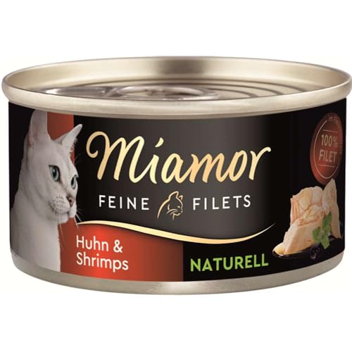 Miamor Feine Filets Naturelle Huhn&Shrimps | 24x 80g Katzenfutter von Miamor