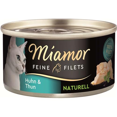 24 x Miamor Feine Filets Naturelle Huhn & Thunfisch 80g von Miamor