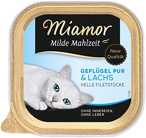 Miamor Milde Mahlzeit Geflügel Pur & Lachs 16x100g von Miamor