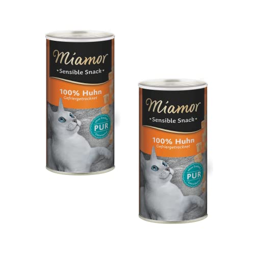 Miamor Sensible Snack Huhn Pur | Doppelpack | 2 x 30g | Katzensnack aus Hühnerbrustfilet | Einzelfuttermittel auch für empfindliche Katzen und bei Allergien | Als Belohnung Miamor Sensible Snack Huhn Pur | Doppelpack | 2 x 30g | Katzensnack aus Hühnerbrustfilet | Einzelfuttermittel auch für empfindliche Katzen und bei Allergien | Als Belohnung von Miamor