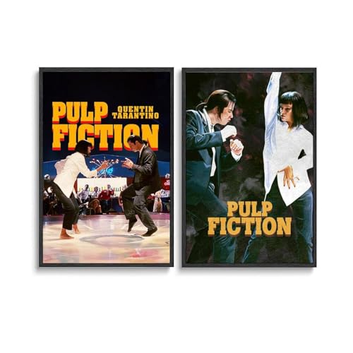 2 PCS Vintage Pulp Poster Fiction Classic Cover Movie Poster Für Zimmer, Ästhetische Leinwand-Wandkunst, Schlafzimmer-Dekor Poster 12x18inch(30x45cm) von Mianm