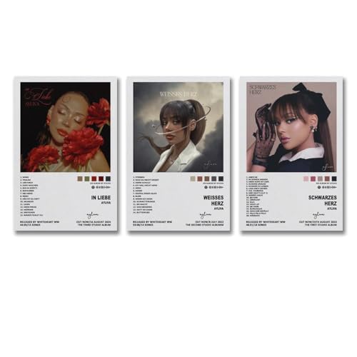 A Set Of 3 Ayliva Poster Music Singer Album Cover Poster Für Zimmer, Ästhetische Leinwand-Wandkunst, Schlafzimmer-Dekor Poster 12x18inch(30x45cm)-3pcs von Mianm