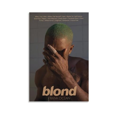 Frank Ocean Poster Blond Album Cover Minimalist Für Zimmer, Ästhetische Leinwand-Wandkunst, Schlafzimmer-Dekor Poster 08x12inch(20x30cm) von Mianm