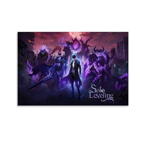 Vintage Solo Poster Leveling Anime Classic Movie Cover Für Zimmer, Ästhetische Leinwand-Wandkunst, Schlafzimmer-Dekor Poster 12x18inch(30x45cm) von Mianm