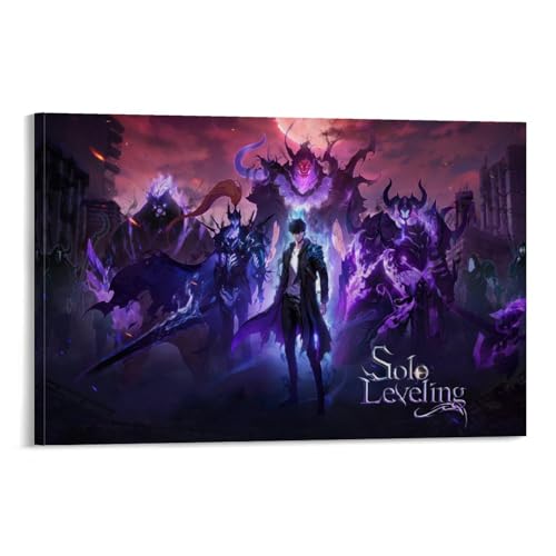 Vintage Solo Poster Leveling Anime Classic Movie Cover Für Zimmer, Ästhetische Leinwand-Wandkunst, Schlafzimmer-Dekor Poster 12x18inch(30x45cm) von Mianm
