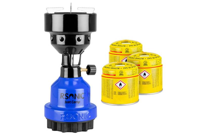 Mianova Camping-Gasgrill Gaskocher + 3 Kartuschen Blau Campingkocher Shisha Kohleanzünder, Metall Kohleanzünder Outdoor Grill Camping Gaskocher für Gas Kartuschen Mianova Camping-Gasgrill Gaskocher + 3 Kartuschen Blau Campingkocher Shisha Kohleanzünder, Metall Kohleanzünder Outdoor Grill Camping Gaskocher für Gas Kartuschen von Mianova