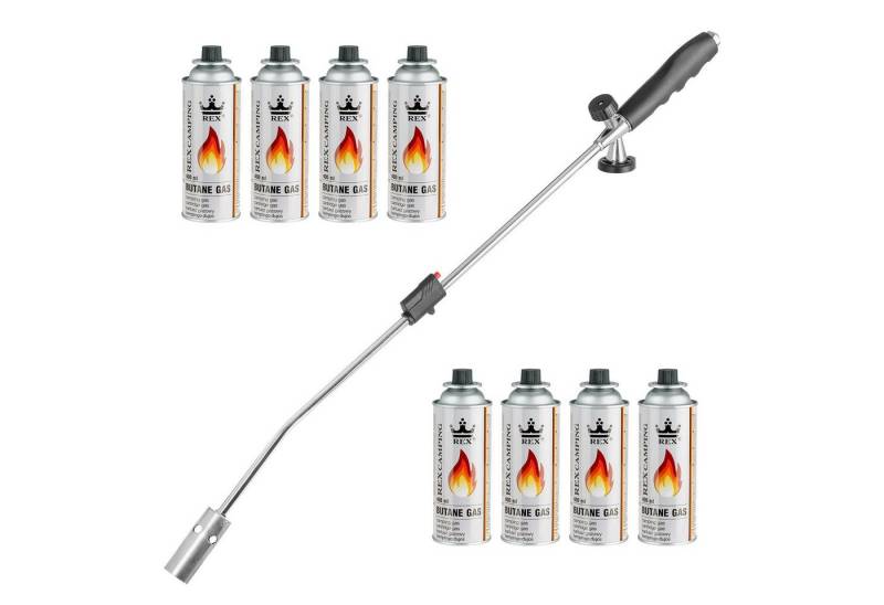 Mianova Unkrautbrenner Unkrautvernichter Gasbrenner Kohle Grillanzünder + 8x Gaskartuschen, 1300 °C maximal, (Unkrautreiniger Unkrautvernichter Abflammgerät Flammspritzpistole Gasbrenner Bunsenbrenner Lötbrenner Lötlampe), Temperatur bis zu 1300 ° C - Leistung: 2,5 kW, mit Piezo-Zündung Mianova Unkrautbrenner Unkrautvernichter Gasbrenner Kohle Grillanzünder + 8x Gaskartuschen, 1300 °C maximal, (Unkrautreiniger Unkrautvernichter Abflammgerät Flammspritzpistole Gasbrenner Bunsenbrenner Lötbrenner Lötlampe), Temperatur bis zu 1300 ° C - Leistung: 2,5 kW, mit Piezo-Zündung von Mianova