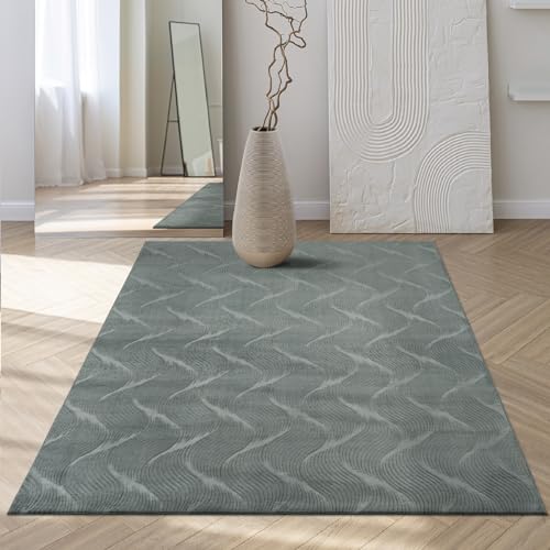 Mia´s Teppiche Rosy - moderner und weicher Teppich Wohnzimmer Schlafzimmer mit Anti-Rutsch-Rücken und 3D-Optik, Flauschige Oberfläche, pflegeleicht und robust, Grün, 200 x 280 cm Mia´s Teppiche Rosy - moderner und weicher Teppich Wohnzimmer Schlafzimmer mit Anti-Rutsch-Rücken und 3D-Optik, Flauschige Oberfläche, pflegeleicht und robust, Grün, 200 x 280 cm von Mias Teppiche