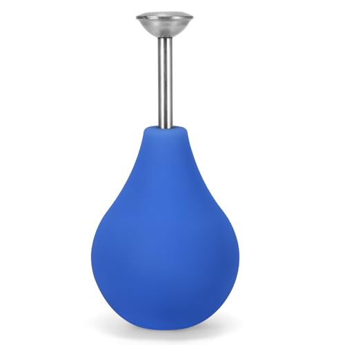 Miawtro Balldusche 224ml, Sanfter Bewässerungssprüher,Blumenwassersprinkler,Gießkanne mini Plastik,Wiederverwendbares Sprinklerball-Gartenzubehör, Für Kleine Pflanzen Und Setzlinge（Blau） von Miawtro