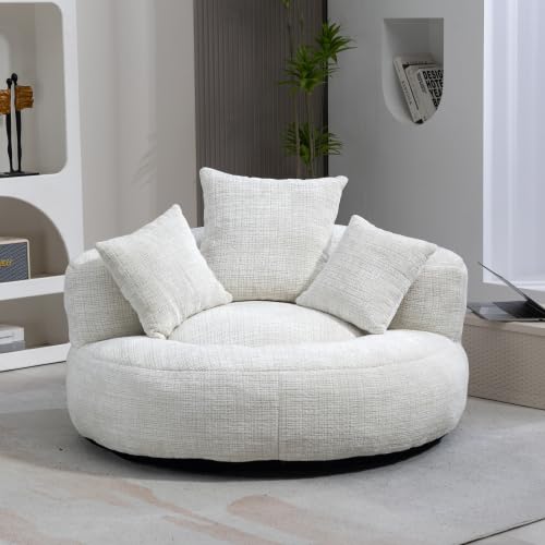Miawtro Bodensofa, Langlebiges Und Bequemes Bubble Sofa Mit DREI Kissen, Sitzsack Sofa Für Erwachsene Und Kinder Geeignet, Kann Drinnen Und Draußen Verwendet Werden (Beige) von Miawtro