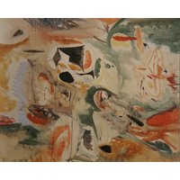 Arshile Gorky Vintage Druck 2000 | Jahr Für | 1947 Wohnkultur Expressionismus Wandkunst Moderne Kunst Abstrakter Kunstdruck von MibgenPrints