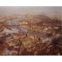 David Shepherd Vintage Print 1989 | "London | 1959 Kunstdruck Echter Druck Wohnkultur Wandkunst Wanddekoration von MibgenPrints